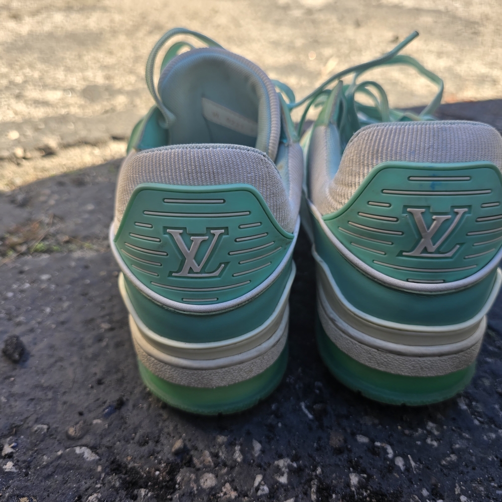 Louis Vuitton Mint Green Athletic Shoes